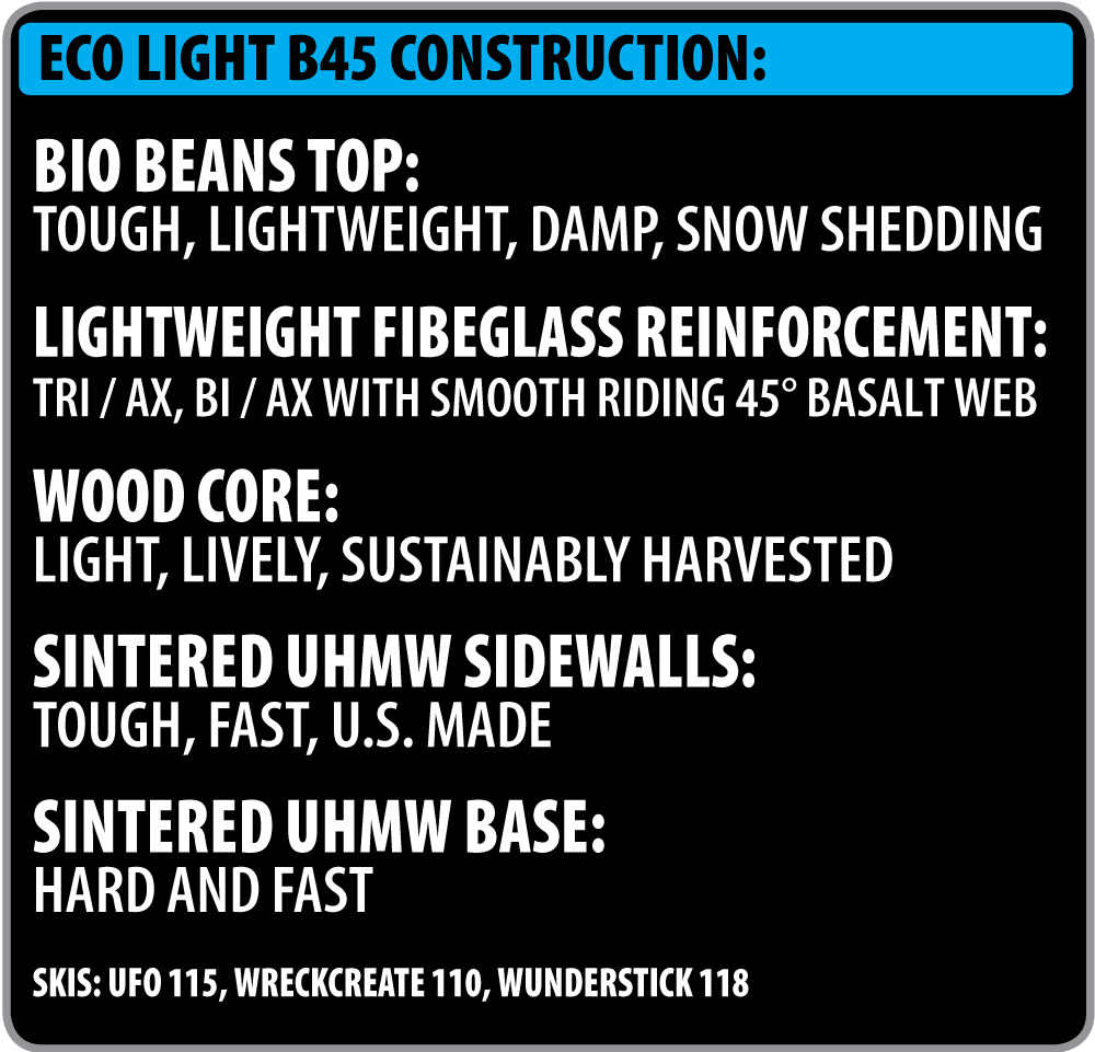 Lib Tech Ski Eco Light B45 Construction