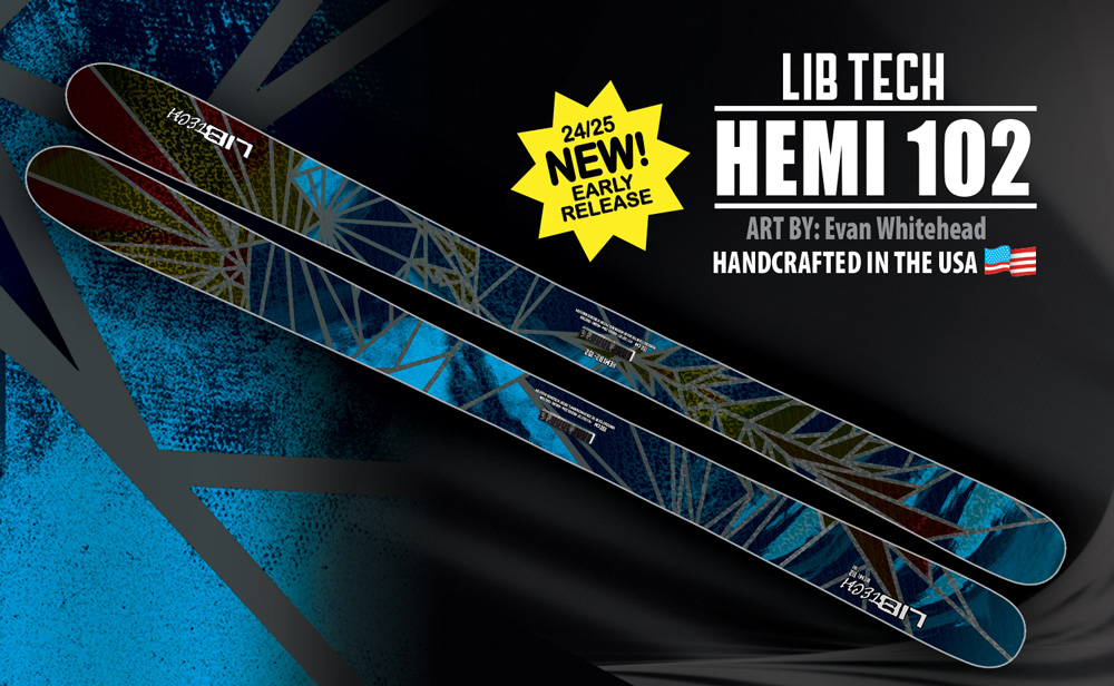 Shop 2024-2025 Lib Tech Hemi 102 Skis
